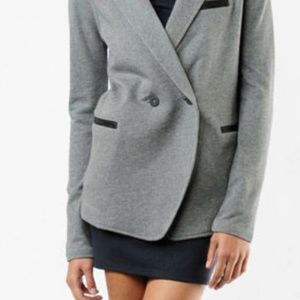 Grey Lightweight Double-Breasted Blazer